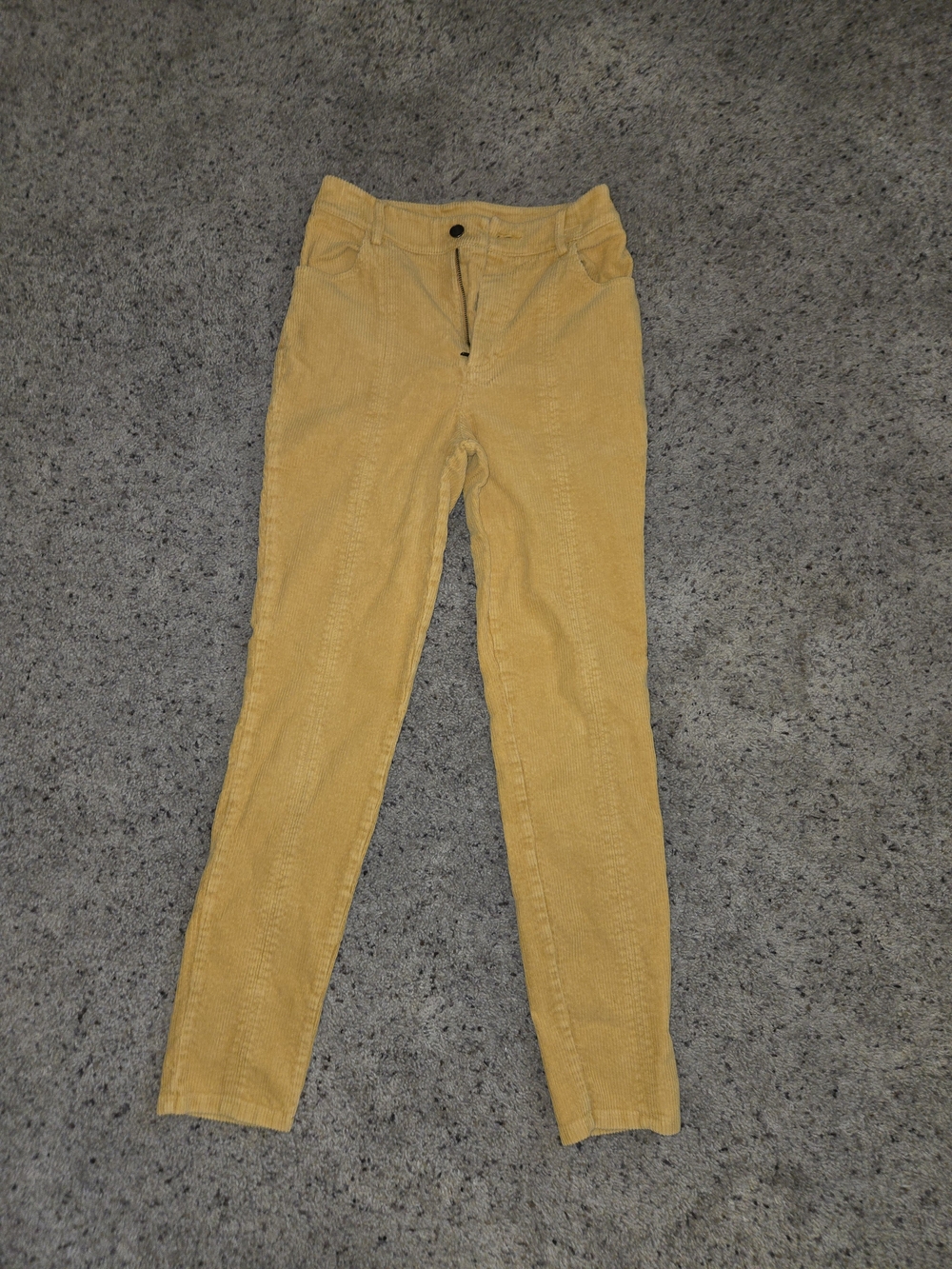 Forever 21 Mustard Yellow Skinny Corduroy Jeans